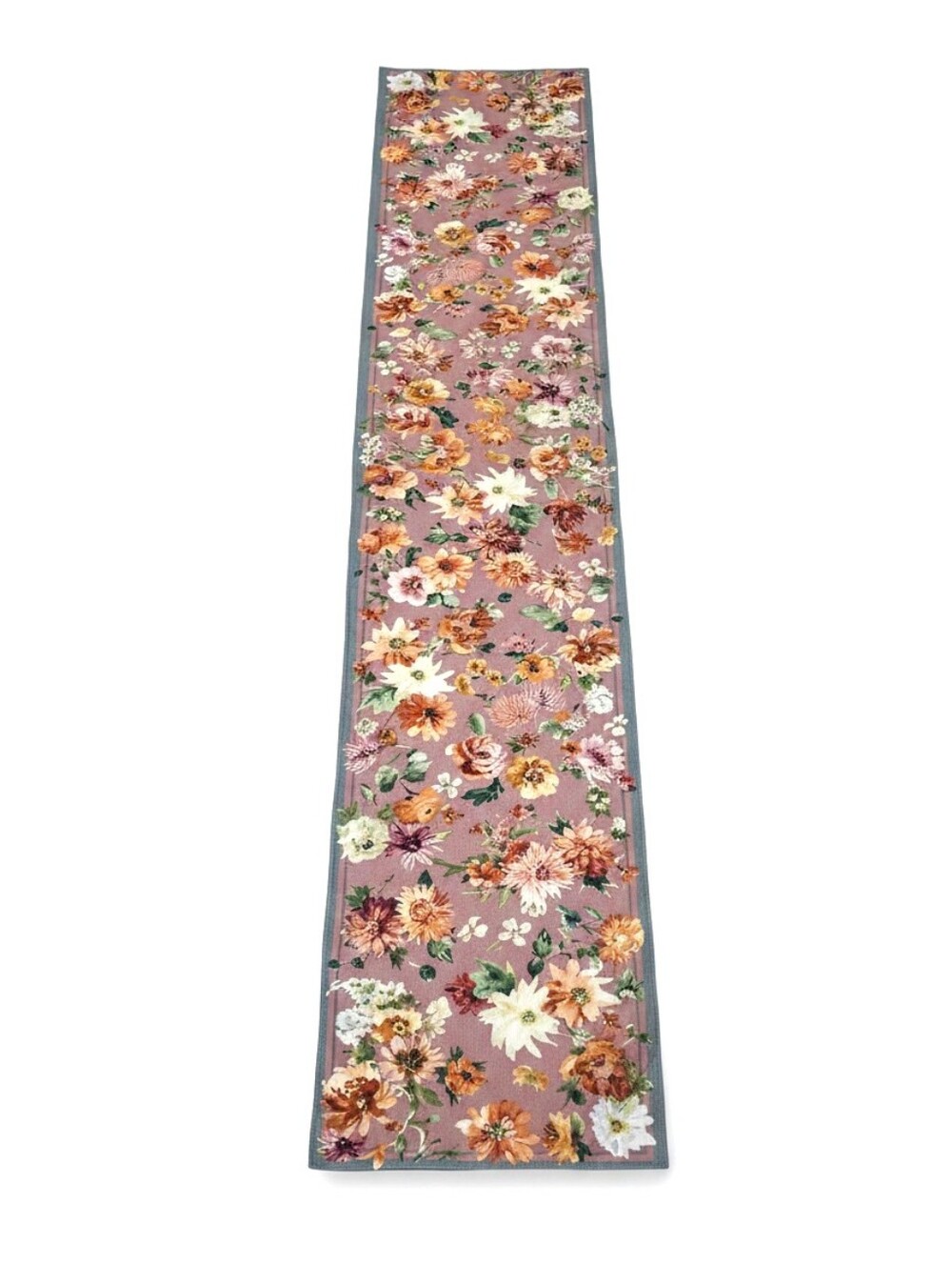 Sur La Table Pink Floral Table Runner 16x108 Mauve Cottagecore EUC - Picture 4 of 7